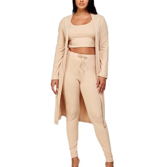 3 Piece Cardigan, Top And Pants Set - Picture 4 of 4